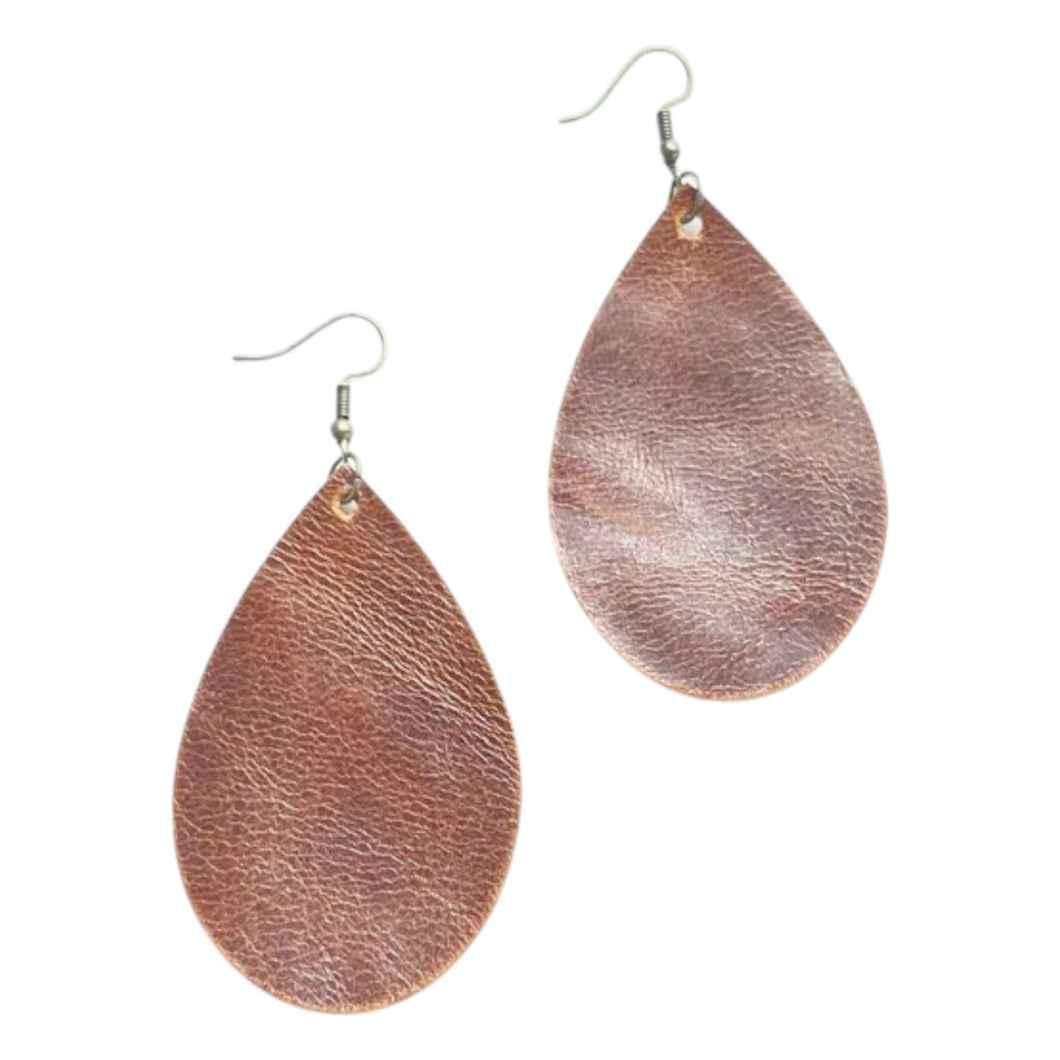 Brown Teardrop Earrings