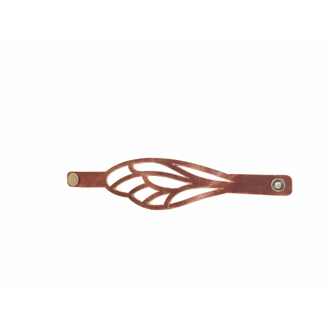 Brown Winged Cuff Bracelet - AnnMarie Accessories