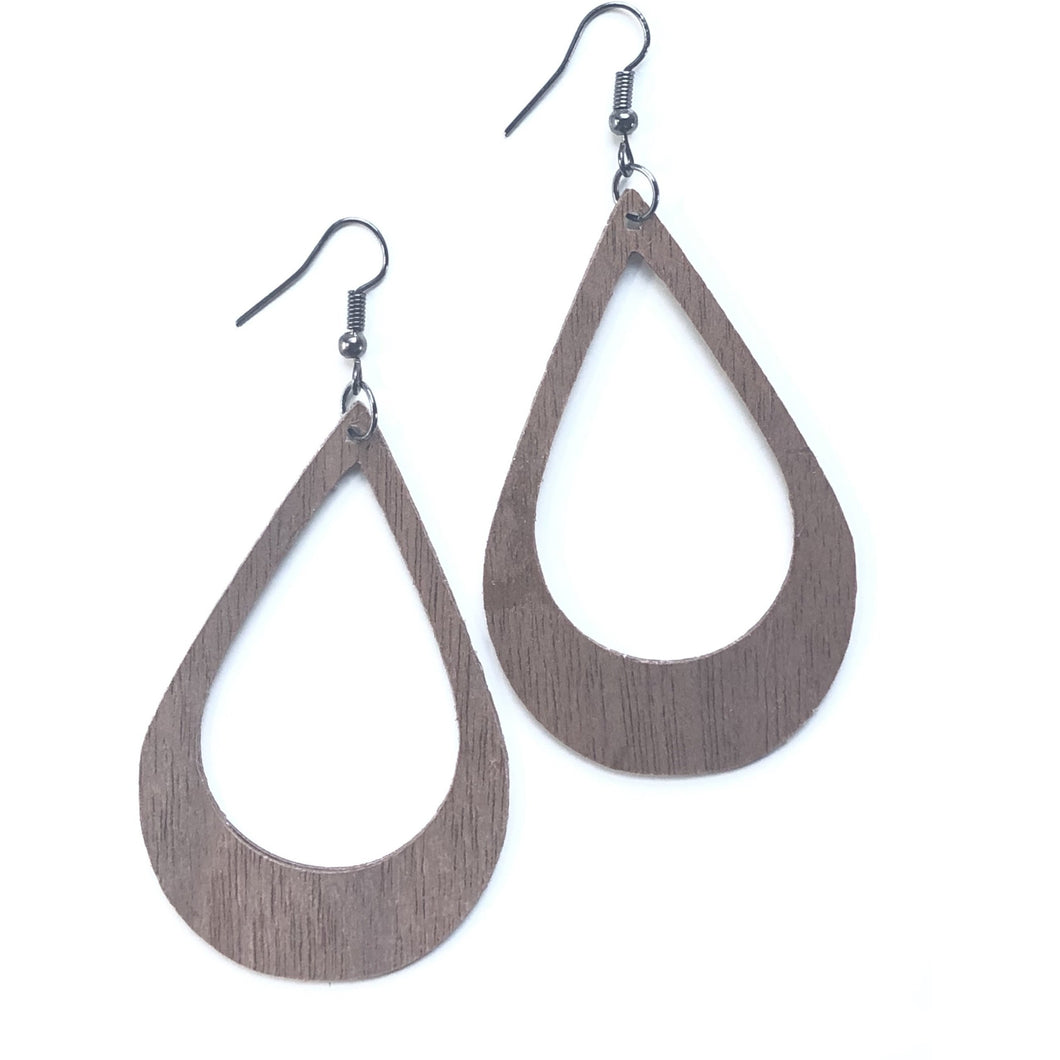 Walnut All Hung Up Earrings - AnnMarie Accessories